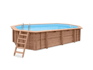 houten zwembad bali ovaal 6.40 x 4.00