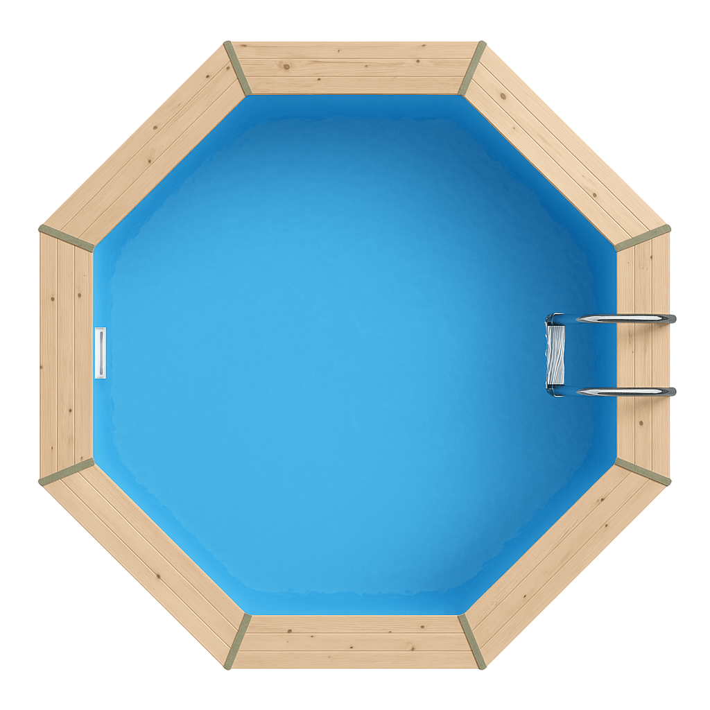Rond Houten Zwembad
